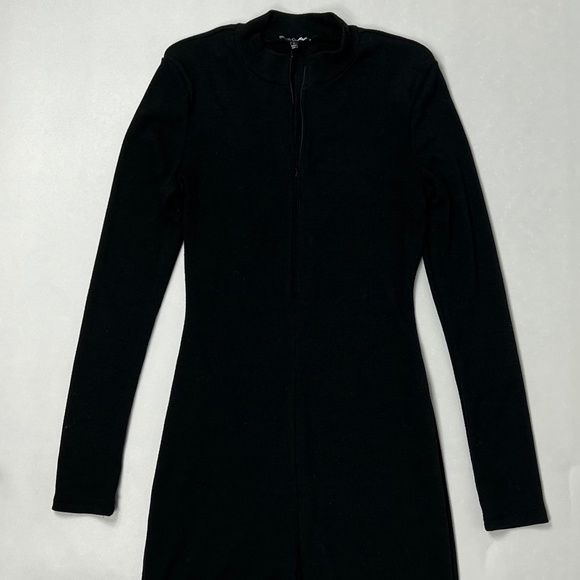Black Long Sleeve Jumpsuit - Picture 1 of 2